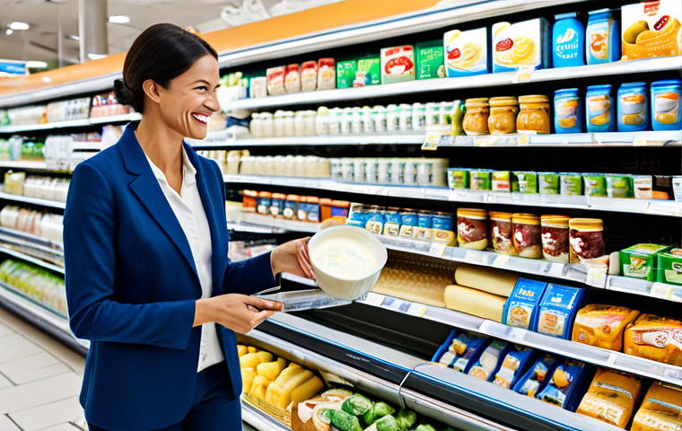 베트남 시장의 주요 식품 브랜드 - Modern Vinamilk Ad**

"A vibrant advertisement showcasing Vinamilk's diverse dairy products, display...