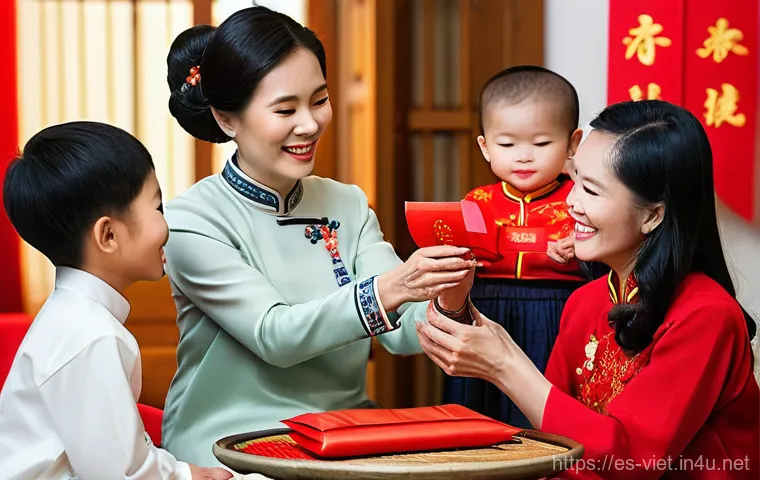 베트남 설날 테트 축제 - A bustling Vietnamese street scene during the days leading up to Tet, filled with vibrant colors and...