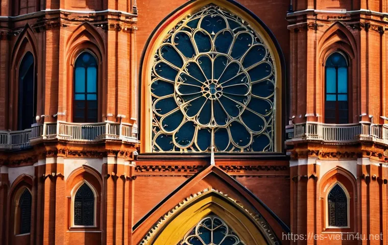 베트남 호치민 대성당 - **"A serene and lively scene depicting the plaza in front of the Notre Dame Cathedral of Saigon duri...